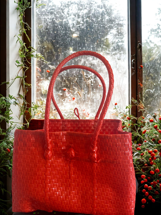 Small Seastainable Bag Dark Orange Red